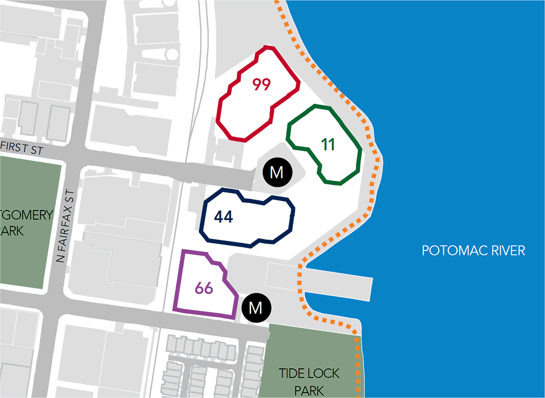 Available Space at Canal Center map